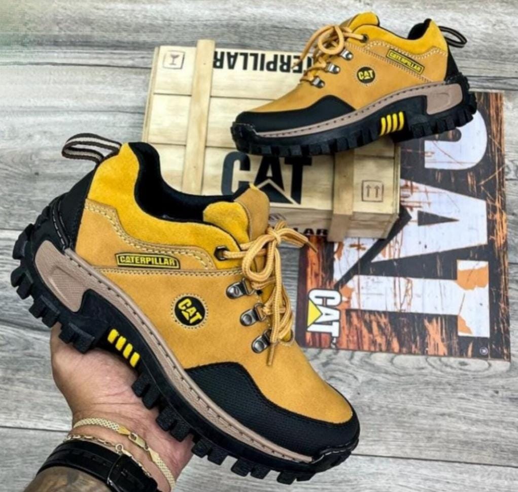 Zapatillas Caterpillar Corte Medio 100% Cuero