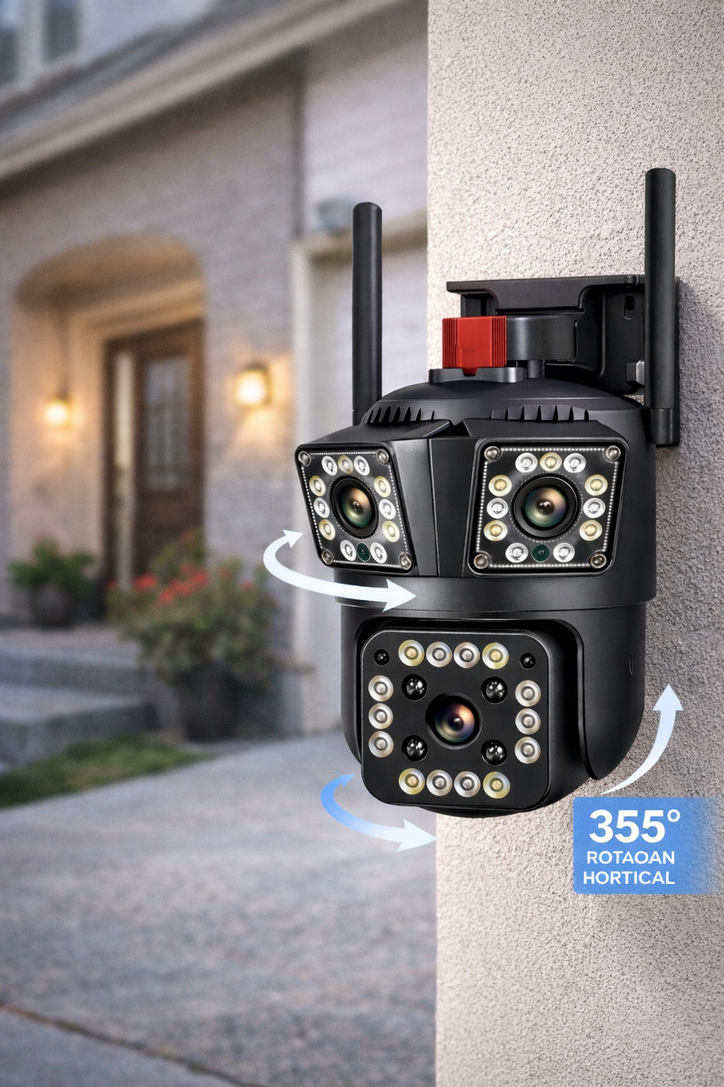 Cámara WiFi Inteligente Triple Lente PTZ 4G – Compra 1 Llévate 2