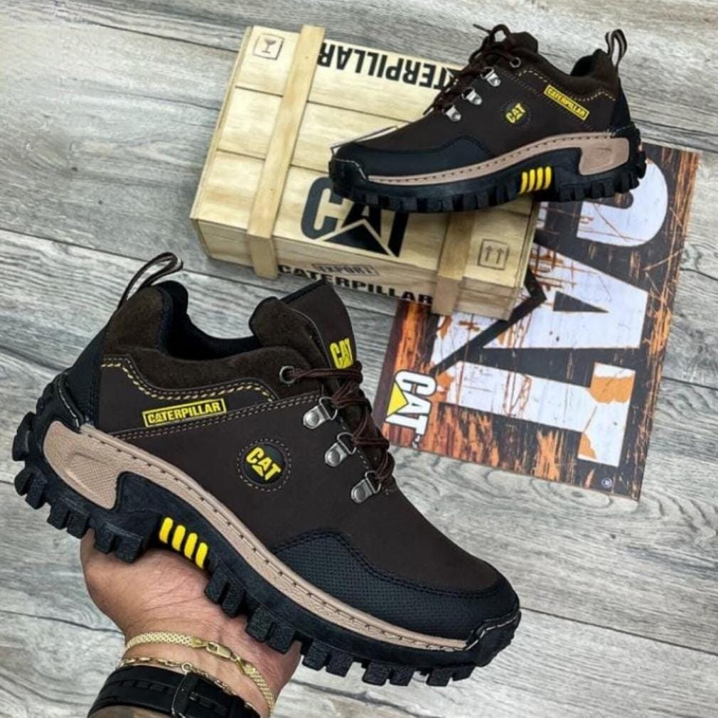 Zapatillas Caterpillar Corte Medio 100% Cuero